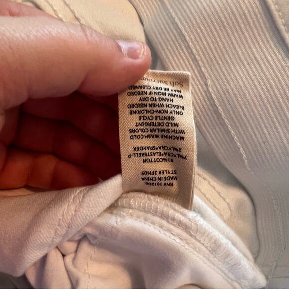 Soft Surroundings Pull On Straight Leg Pants Women's Size Small / 6 - 8 in White - Picture 6 of 7